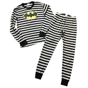 Hanna‎ Andersson Batman Pajama Set Unisex Medium Striped 100% Organic Cotton